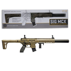 Sig Sauer MCX .177 Cal Pellet CO2 Powered Air Rifle WITH 30 Rd Mag Flat Dark Earth