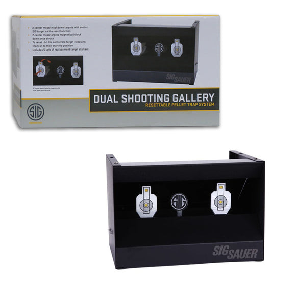 Sig Sauer Dual Shooting Gallery Airgun Target Resettable Pellet Trap