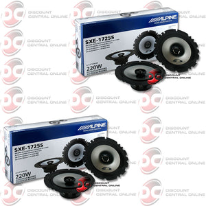 Alpine SXE-1725S 6.5" Car Audio Speakers (2 Pairs)