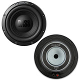 Two Alpine W10S4 10" Single 4-ohm Car Audio Bass Subwoofer 750W Max