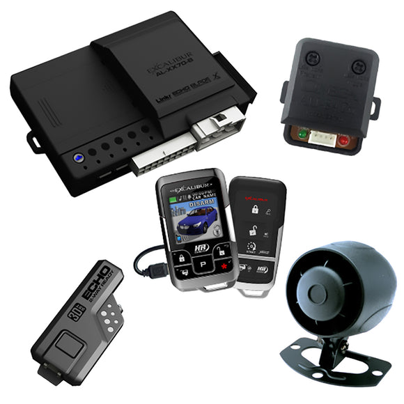 Excalibur Remote Start & Car Alarm System w/ 1 Mile Range Color LCD 2-Way Remote