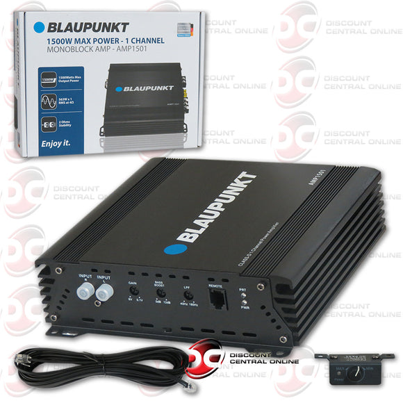 BLAUPUNKT AMP1501 1500W MAX POWER - 1 CHANNEL MONOBLOCK AMPLIFIER