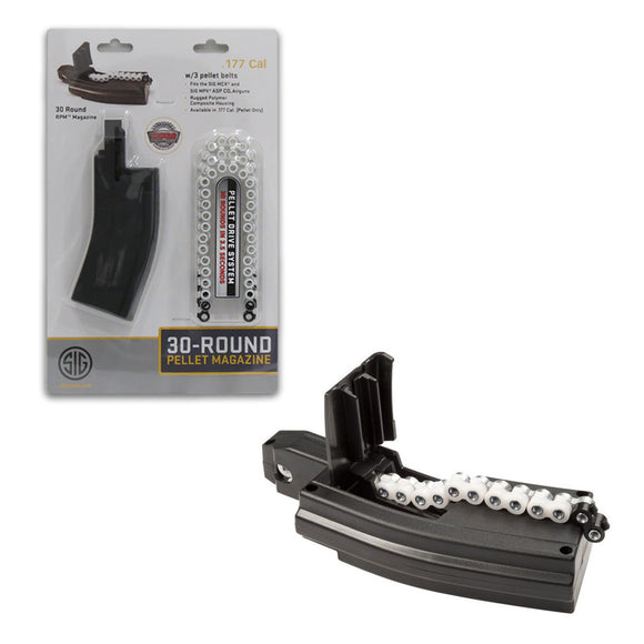Sig Sauer .177 Cal 30 Round Pellet Magazine w/ 3 Belts for MPX MCX Air Rifle