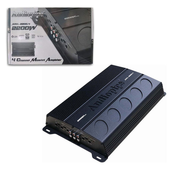 Audiopipe APEL-2200.4 Class AB 4 Channel Car Amplifier
