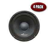 Audiopipe APMB-8-D 8” Low Mid Frequency Loudspeaker - 4 PACK