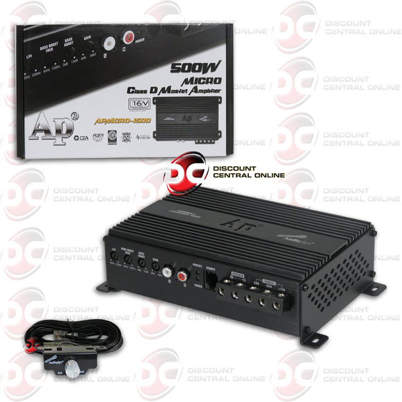 AUDIOPIPE APMCRO-1500 MONO BLOCK CLASS D CAR AUDIO AMPLIFIER