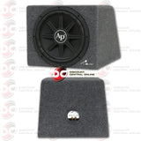 AUDIOPIPE SUPER BASS COMBO PACKAGE DEAL 12" CAR SUBWOOFER ENCLOSURE + MICRO AMPLIFIER + AMP KIT