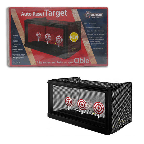Crosman Airsoft Auto Reset Target with Mesh Trap for Air Pistols Air Rifles