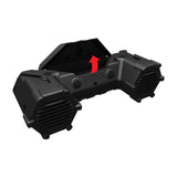 BOSS Bluetooth Amplified All-terrain Sound System 8" Marine Speakers w/ LED Bar