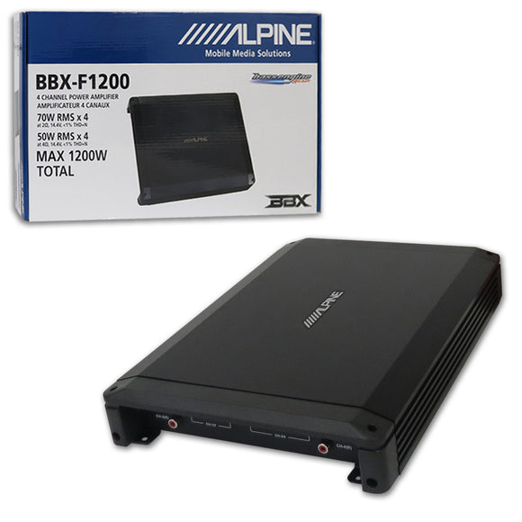 ALPINE BBX-F1200 CLASS-AB 4-CHANNEL BRIDGEABLE CAR AMPLIFIER