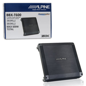 ALPINE BBX-T600 CLASS-AB 2-CHANNEL BRIDGEABLE CAR AMPLIFIER