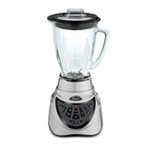 Oster® Pro 500 Blender with 2 Pre-Programmed Settings and 6-Cup Glass Jar, Brushed Nickel