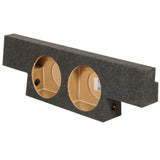 Q Power Dual 10" Subwoofer Enclosure Box For Chevy/GMC 2004-2006 Crew Cab