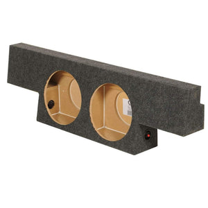 Qpower Dual 12" Subwoofer Enclosure Box For Chevy/GMC 2004-2006 Non-HD Crew Cab | BQGMC122004