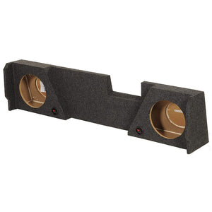 Q Power Dual 12" Subwoofer Carpeted Enclosure Box for 2014-2019 GMC / Chevrolet Double Cab
