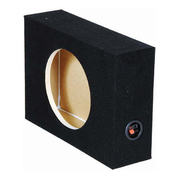 QPOWER SINGLE 12″ SHALLOW MOUNT SEALED EMPTY WOOFER ENCLOSURE SUB BOX