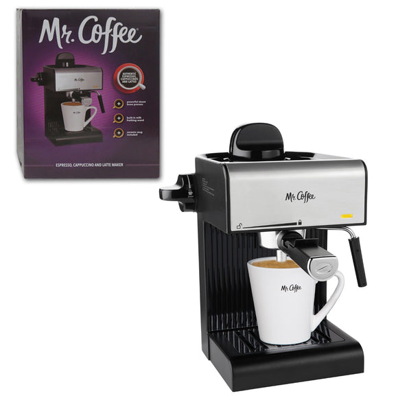 Mr. Coffee Café 20-Ounce Steam Automatic Espresso Latte and Cappuccino Machine