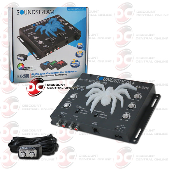 Soundstream BX-23Q Car Bass Reconstruction Processor With 3 Band EQ & LED