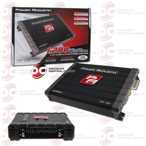 Power Acoustik CB4-1200 Class A/ B 4-Channel Subwoofer Amplifier