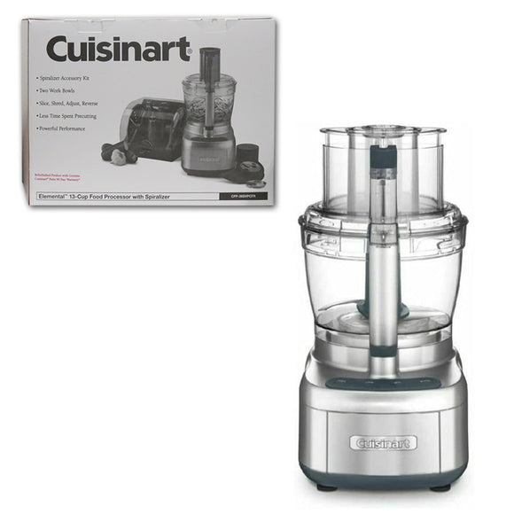 CUISINART ELEMENTAL 13 CUP FOOD PROCESSOR WITH SPIRALIZER & ACCESSORY KIT | CFP-26SVPCFR (REFURBISHED)