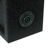 Q Power Car Audio Empty Chuchero Box w/ Dual 8" Speaker & 3-3/4″ Tweeter Holes