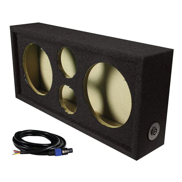 Q Power Car Audio Empty Chuchero Box w/ Dual 8