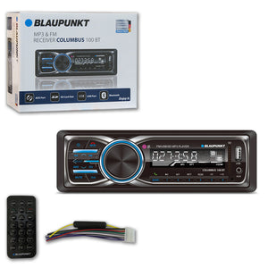 Blaupunkt Columbus100BT 1-DIN Multi media Car Stereo with Bluetooth