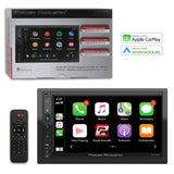 Power Acoustik CPAA-70M 2-DIN 7" Car Entertainment Stereo System w/ Bluetooth Android Auto & Apple Carplay