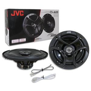 JVC CS-J620 6.5" CAR AUDIO 2-WAY COAXIAL SPEAKERS (PAIR)