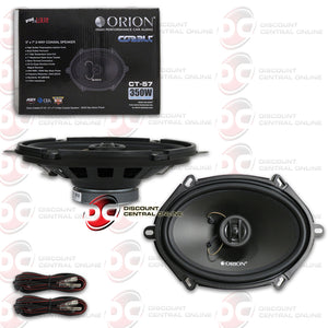 ORION CT-57 5x7" 2-WAY CAR COAXIAL SPEAKERS