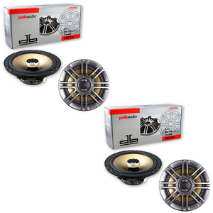 4x Polk Audio DB651S 6.5" Car Audio Coaxial Speakers