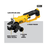 DEWALT DCG412B 20V MAX LITHIUM ION 4-1/2" GRINDER CUT OUT TOOL (TOOL ONLY)