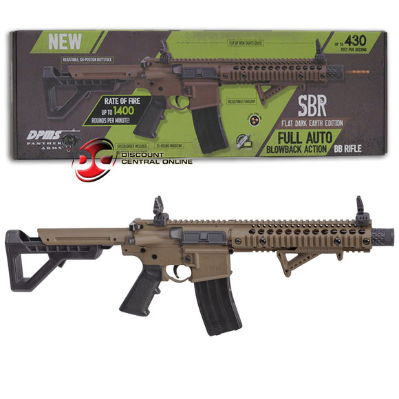 DPMS Crosman SBR Flat Dark Earth Full Auto Blowback CO2 Powered BB Air Rifle