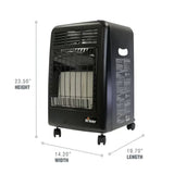 MR. HEATER 18,000 BTU CABINET RADIANT OUTDOOR PROPANE HEATER | MH18CH