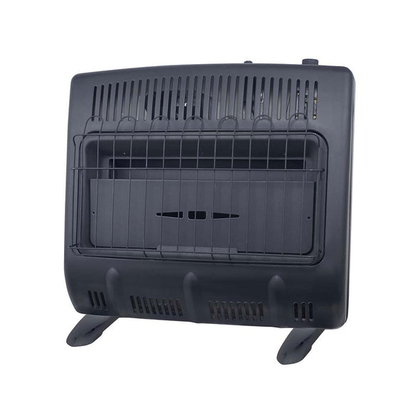 Mr. Heater 30,000 BTU Vent Free Natural Gas Indoor Safe Garage Heater - Black | F299741