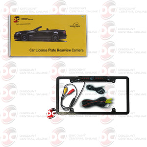 DISCOUNTCENTRALONLINE FL09BK FULL LICENSE PLATE NIGHT VISION WATERPROOF BACK-UP CAMERA (BLACK)