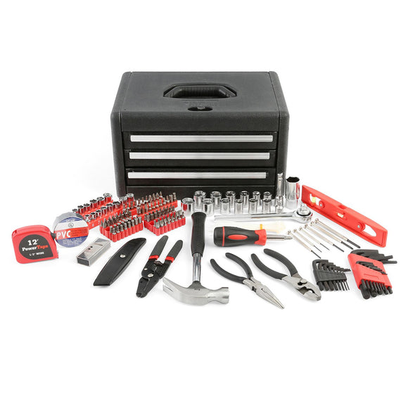 GreatNeck GN205 205-Piece Home & Garage Tool Chest Set