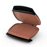 George Foreman 5-Serving Copper Classic Plate Electric Indoor Grill and Panini