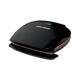 George Foreman 5-Serving Copper Classic Plate Electric Indoor Grill and Panini