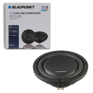 Blaupunkt GTX120S 12" Slim Line Single 4 ohm Car Audio Subwoofer