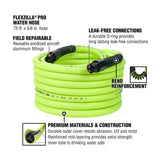 Flexzilla Pro HFZWP575 Field Repairable Flexible Water Hose 5/8″ x 75 ft.