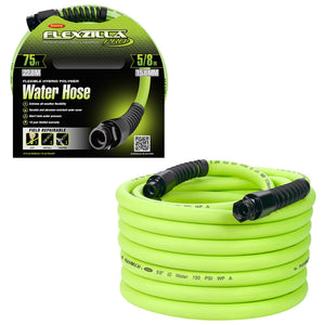 Flexzilla Pro HFZWP575 Field Repairable Flexible Water Hose 5/8″ x 75 ft.