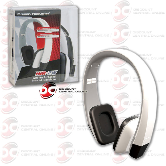 Power Acoustik 2 Channel Infrared Headphone (White)