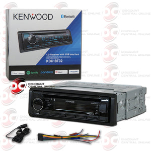 Kenwood KDC-BT32 1-Din Car AM/FM/CD Receiver with Bluetooth and Android Playback