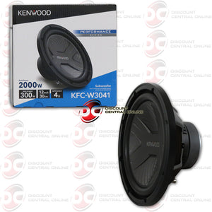 KENWOOD KFC-W3041 12" 4-OHM CAR SUBWOOFER 2000 WATTS MAX
