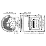 Kenwood KFC-S1066 4" Flush Mount 2-way 2-Speaker System