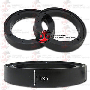 UNIVERSAL 1" PLASTIC DEPTH RING ADAPTER/ SPACER FOR S/2 5.25 "- 6" CAR SPEAKERS