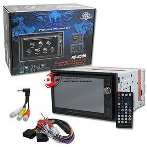 POWER ACOUSTIK PD-650B 6.5" TOUCHSCREEN DVD/CD STEREO W/ BLUETOOTH & USB INPUT