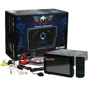 POWER ACOUSTIK PD-718NBT 7"TOUCHSCREEN DVD/CD RECEIVER BLUETOOTH ANALOG TV TUNER