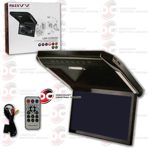SAVV LOH-1210USH 12.1" WIDE SMART-LINK ULTRA-SLIM OVERHEAD MONITOR WITH FULL-HD 1080P DIGITAL MEDIA PLAYER